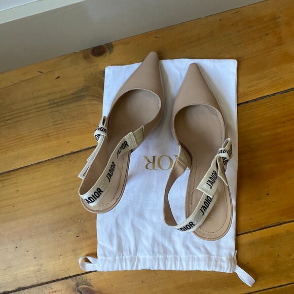 Dior J'Adior Slingback Pump - Nude Patent Calfskin - Picture 9 of 9